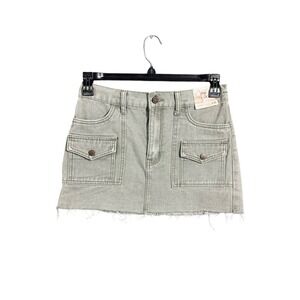 Sincerely Jules Green Jean‎ Denim Skirt Womens Size 9/28